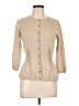 Boden 100% Wool Tan 3/4 Sleeve Button-Down Shirt Size 10 - photo 1