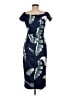Unbranded Graphic Blue Cocktail Dress Size M - photo 2