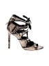 Zara Basic Animal Print Ivory Sandals Size EU 38 - photo 1