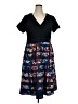 eShakti Print Black Casual Dress Size 16 - photo 1