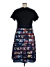 eShakti Print Black Casual Dress Size 16 - photo 2