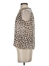 Joie 100% Silk Animal Print Multi Color Tan Sleeveless Silk Top Size S - photo 5
