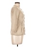 Boden 100% Wool Tan 3/4 Sleeve Button-Down Shirt Size 10 - photo 4