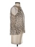 Joie 100% Silk Animal Print Multi Color Tan Sleeveless Silk Top Size S - photo 4