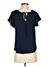 VICI Blue Short Sleeve Blouse Size S - photo 1