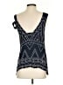 Parker 100% Viscose Blue Sleeveless Blouse Size XS - photo 2