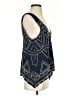 Parker 100% Viscose Blue Sleeveless Blouse Size XS - photo 4