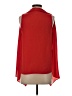 Diane von Furstenberg 100% Polyester Red 3/4 Sleeve Blouse Size P (petite) - photo 2
