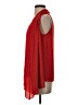 Diane von Furstenberg 100% Polyester Red 3/4 Sleeve Blouse Size P (petite) - photo 5