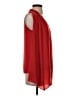 Diane von Furstenberg 100% Polyester Red 3/4 Sleeve Blouse Size P (petite) - photo 4