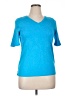 Talbots 100% Pima Cotton Blue Active T-Shirt Size XL - photo 1