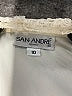 San Andre 100% Polyester Ivory Long Sleeve Blouse Size 10 - photo 7