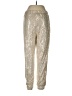 Talula Metallic Gold Casual Pants Size M - photo 2