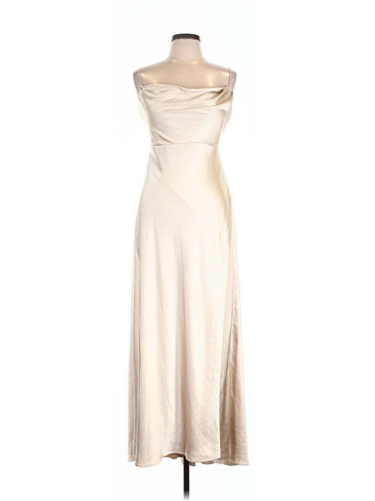 Pre-owned Fame And Partners Cocktail Dress In Ivory