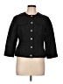 Ruby Rd. 100% Polyester Tweed Black Jacket Size 10 - photo 1