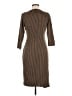 David Meister Houndstooth Brown Casual Dress Size 6 - photo 2