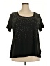 Unbranded Stars Black Short Sleeve T-Shirt Size 2X - photo 1