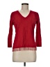Oleg Cassini Red 3/4 Sleeve T-Shirt Size M - photo 1