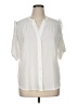 Tommy Hilfiger Ivory Short Sleeve Blouse Size XL - photo 1