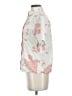 Love, Bonito Floral Ivory Short Sleeve Blouse Size 4 - photo 5