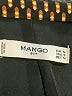 Mango Houndstooth Gold Blazer Size M - photo 6