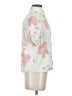 Love, Bonito Floral Ivory Short Sleeve Blouse Size 4 - photo 4