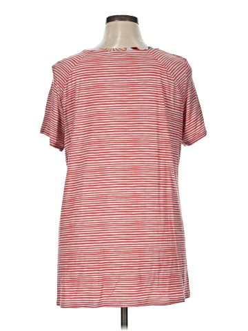 LOGO by Lori Goldstein Short Sleeve Blouse (view 2)