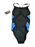 TYR Color Block Blue One Piece Swimsuit Size XXS (26) - photo 2