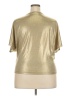 Bishop + Young Metallic Gold Short Sleeve Top Size 3X - photo 2