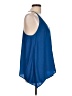 Valette 100% Polyester Blue Sleeveless Top Size L - photo 4