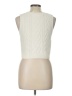 Double Zero 100% Cotton Ivory Sweater Vest Size L - photo 2