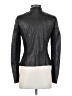 Worth New York 100% Leather Metallic Black Leather Jacket Size 2 Petite - photo 2