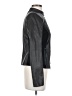 Worth New York 100% Leather Metallic Black Leather Jacket Size 2 Petite - photo 4