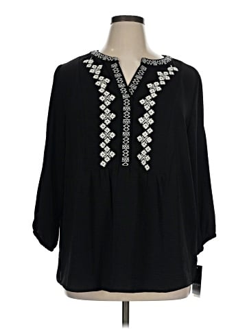 I.N. Studio 3/4 Sleeve Blouse (view 1)