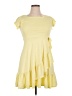 Blush Solid Yellow Casual Dress Size 16 - photo 1