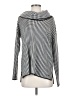 Calvin Klein 100% Acrylic Houndstooth Silver Turtleneck Sweater Size S - photo 1
