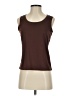 Sag Harbor 100% Polyester Brown Sleeveless T-Shirt Size S - photo 1