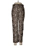 J.Crew 100% Polyester Animal Print Brown Casual Pants Size 29 waist (estimated) - photo 1