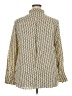 J.Crew 100% Viscose Print Ivory Long Sleeve Button-Down Shirt Size XXL - photo 2