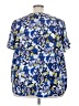 Lane Bryant 100% Polyester Blue Short Sleeve Blouse Size 26 - photo 2