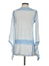 Calypso St. Barth Blue 3/4 Sleeve Blouse Size S - photo 2