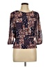 Ember 100% Polyester Blue 3/4 Sleeve Blouse Size L - photo 1