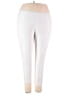 Ulla Popken Solid White Active Pants Size 24 - 26 - photo 1