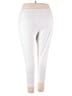 Ulla Popken Solid White Active Pants Size 24 - 26 - photo 2