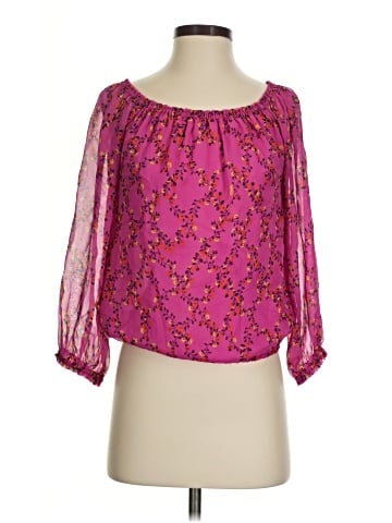 Diane von Furstenberg 3/4 Sleeve Silk Top (view 1)
