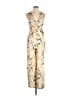 Mango 100% Viscose Paisley Gold Jumpsuit Size M - photo 1