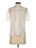 Aqua 100% Polyester Ivory Short Sleeve Top Size S - photo 2