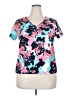 Ruby Rd. Floral Pink Short Sleeve T-Shirt Size XXL - photo 1