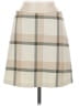 Wilfred Plaid Ivory Tan Casual Skirt Size 8 - photo 1