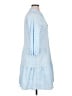 Unbranded 100% Polyester Checkered-gingham Blue Casual Dress Size XL - photo 4